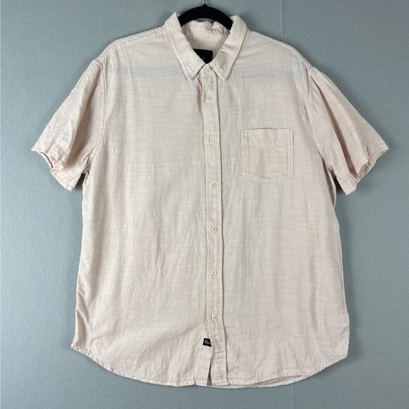Rails Shirt Mens XL Pink Fairfax Ebi Short Sleeve Button Up Lightweight Cotton - Picture 1 of 16